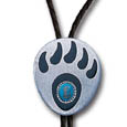 Arrowhead with Wolf Bolo Tie